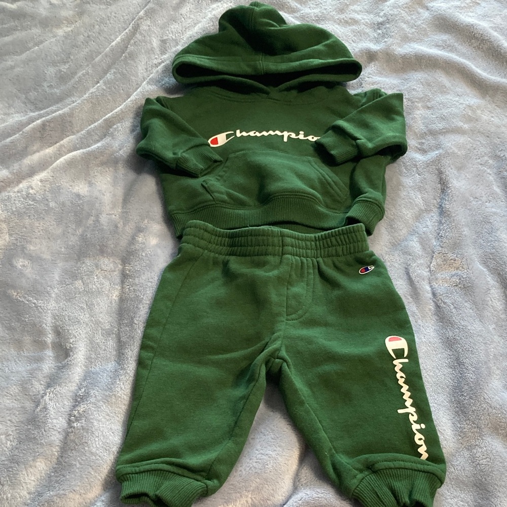 3 for $16 Champion Forest Green Hoodie and Joggers Set